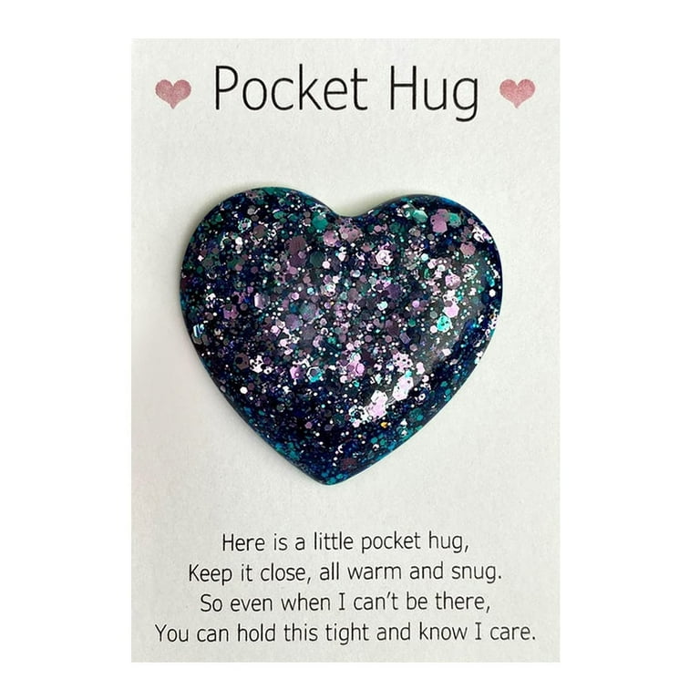 Yizemay Pocket Hug Heart, Good Luck Gifts Positive Heart Pocket Hug Gift Cute Pocket Hugs Heart Thinking Of You Gifts Keepsake Ornament Gifts For Birthday Wedding Mothers Day Valentines (A): Hanging Ornaments