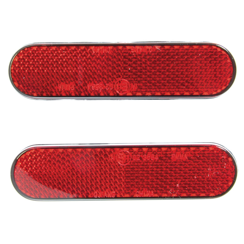 Motorcycle Reflectors X Autohaux Plastic Rectangle Reflective Warning Plate Reflector White 8pcs For Car Truck Safety Round Blue Reflectors