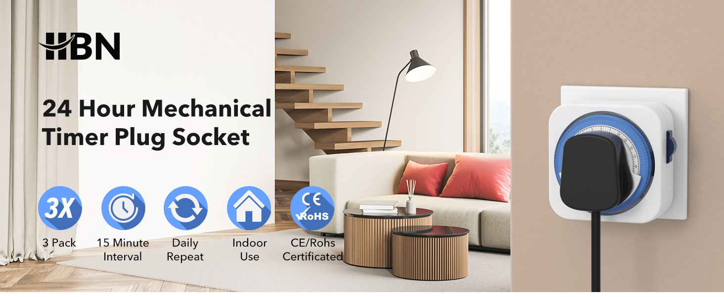 TIMER PLUG SOCKET 24 Hour Segment Programmable Energy Saving Plug-in Switch £5.99 - PicClick UK