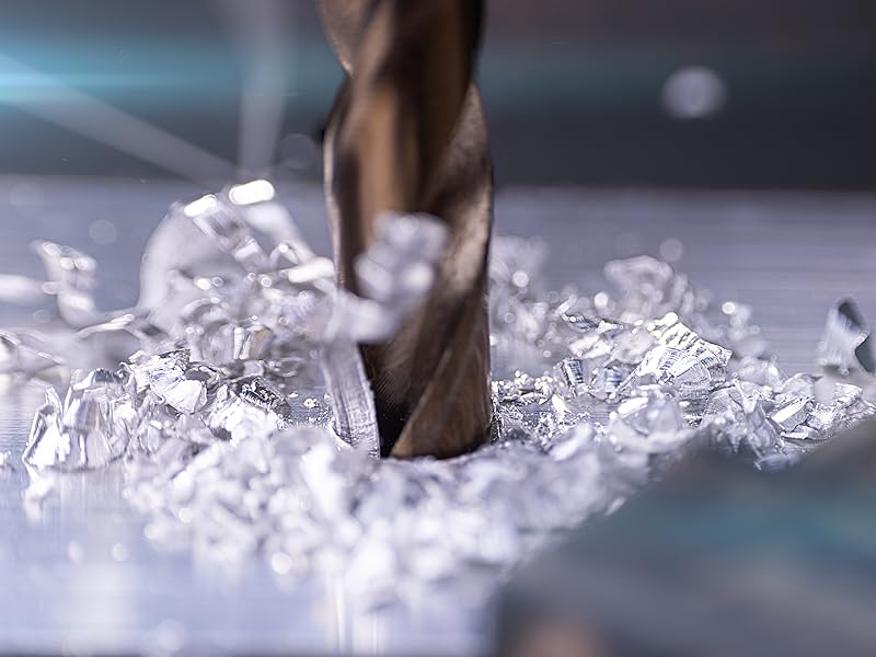 NordWolf 14-Piece 35 Cobalt Drill Bit Set For Stainless Steel, Hard