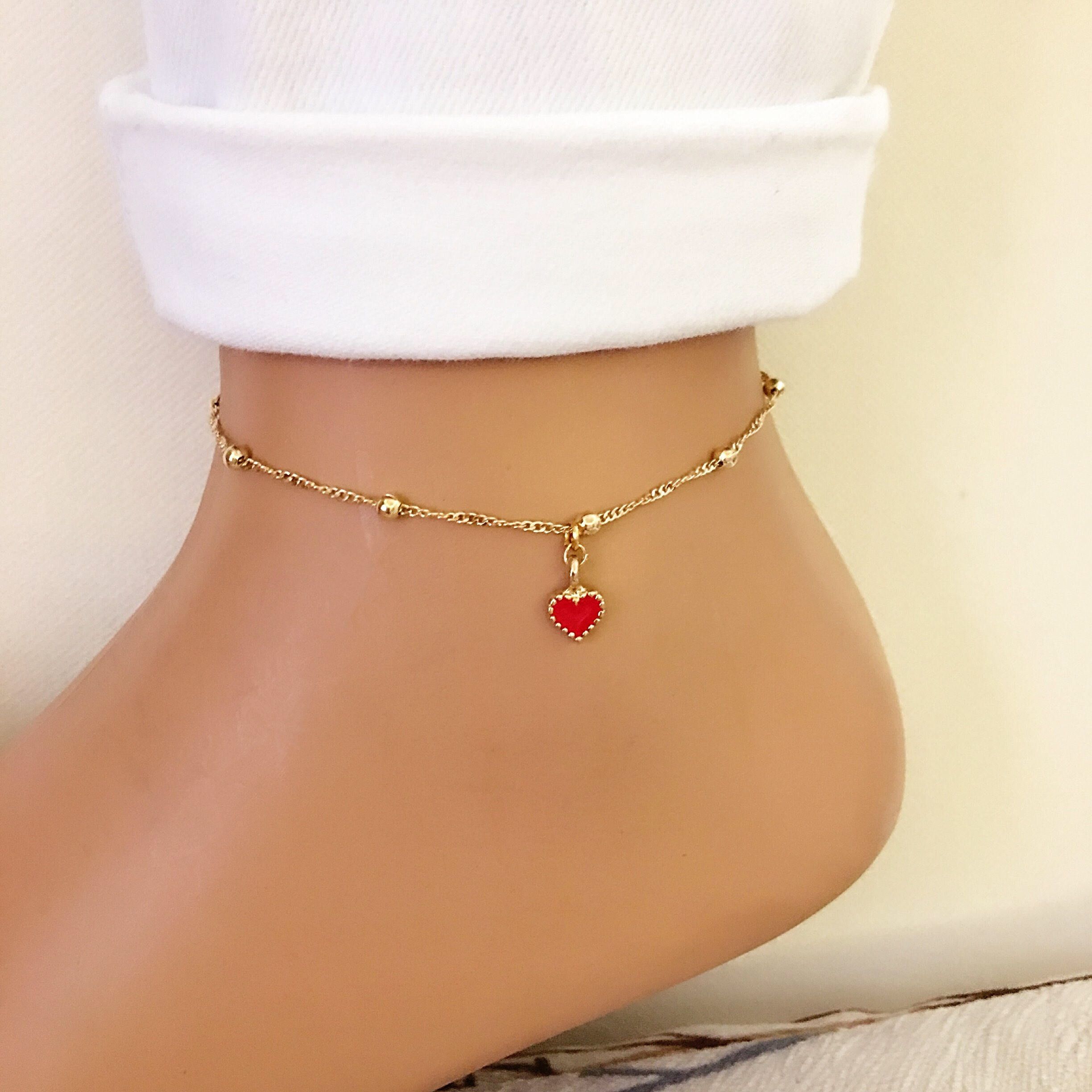 Buy Zavya Women Set Of 2 925 Pure Silver Rose Gold Plated Anklets