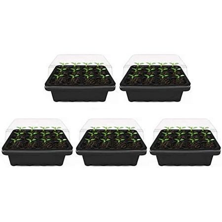 MQFORU Seed Trays,5 Pack 200 Cells Propagator Growing Thicken Seedling