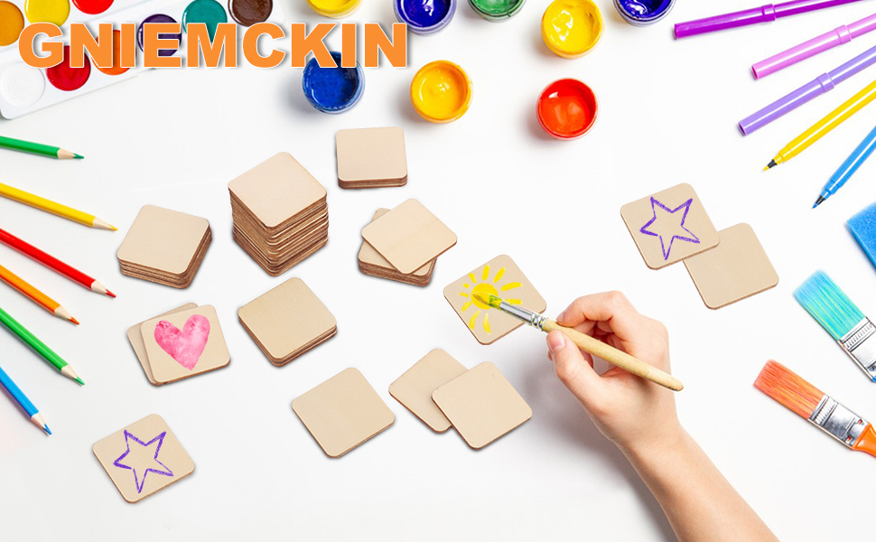 300 Pcs Wood Blank Letter Tiles - DIY Craft Supplies Jamaica