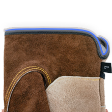 WZQH Leather Work Gloves For Men Or Women. Large Glove For Gardening, Tig/Mig Welding, Construction, Chainsaw, Farm, Ranch, Etc. Cowhide, Cotton Lined, Utility, Firm Grip, Durable. Coffee-grey L