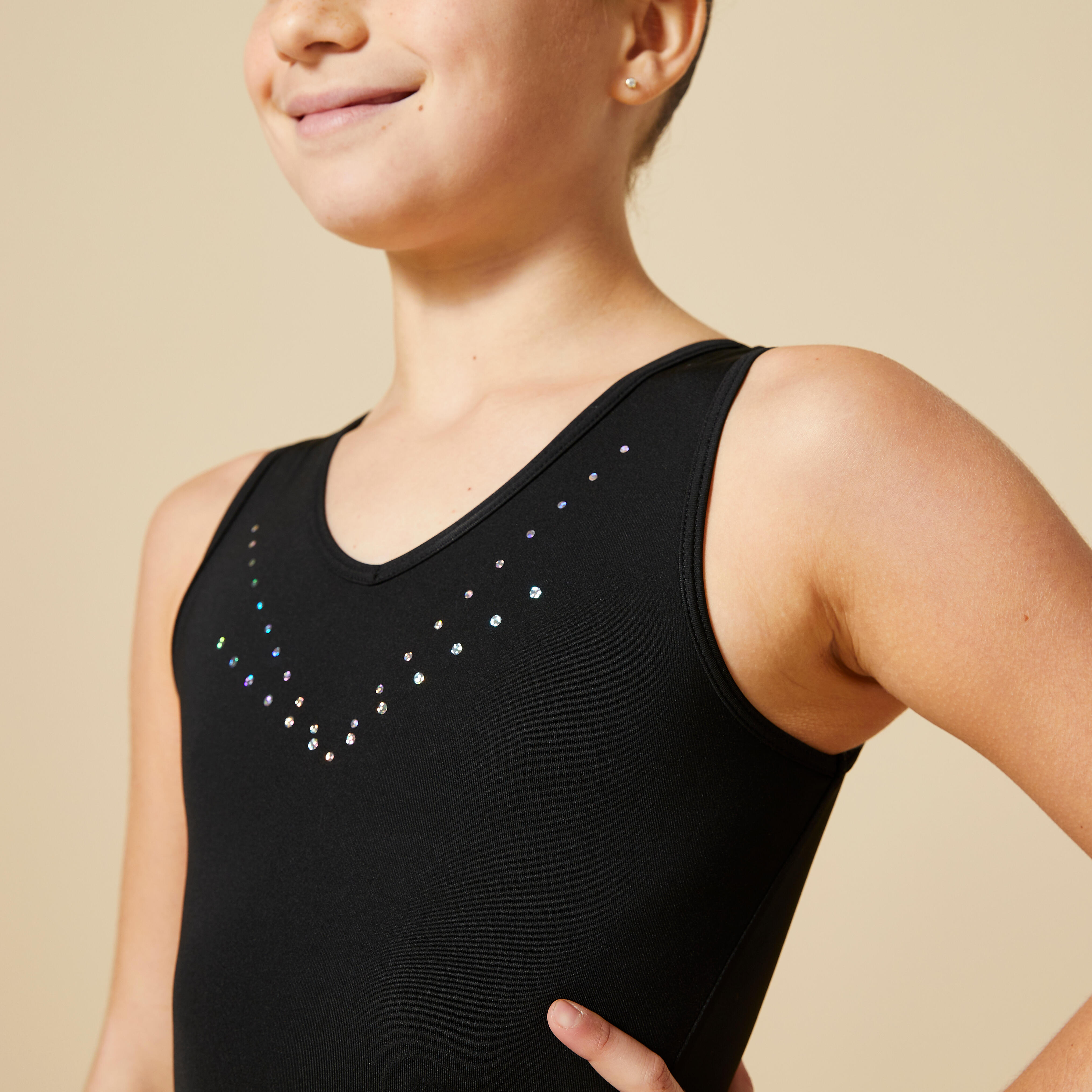 BODYWEAR LTD - Girls Sleeveless Leotard Shiny Nylon U2013 Comfortable Fit U2013 Performance Wear - Dance Class Essential - Ballet Gymnastics, Dance, School, Sportswear, White, 7-8 Years