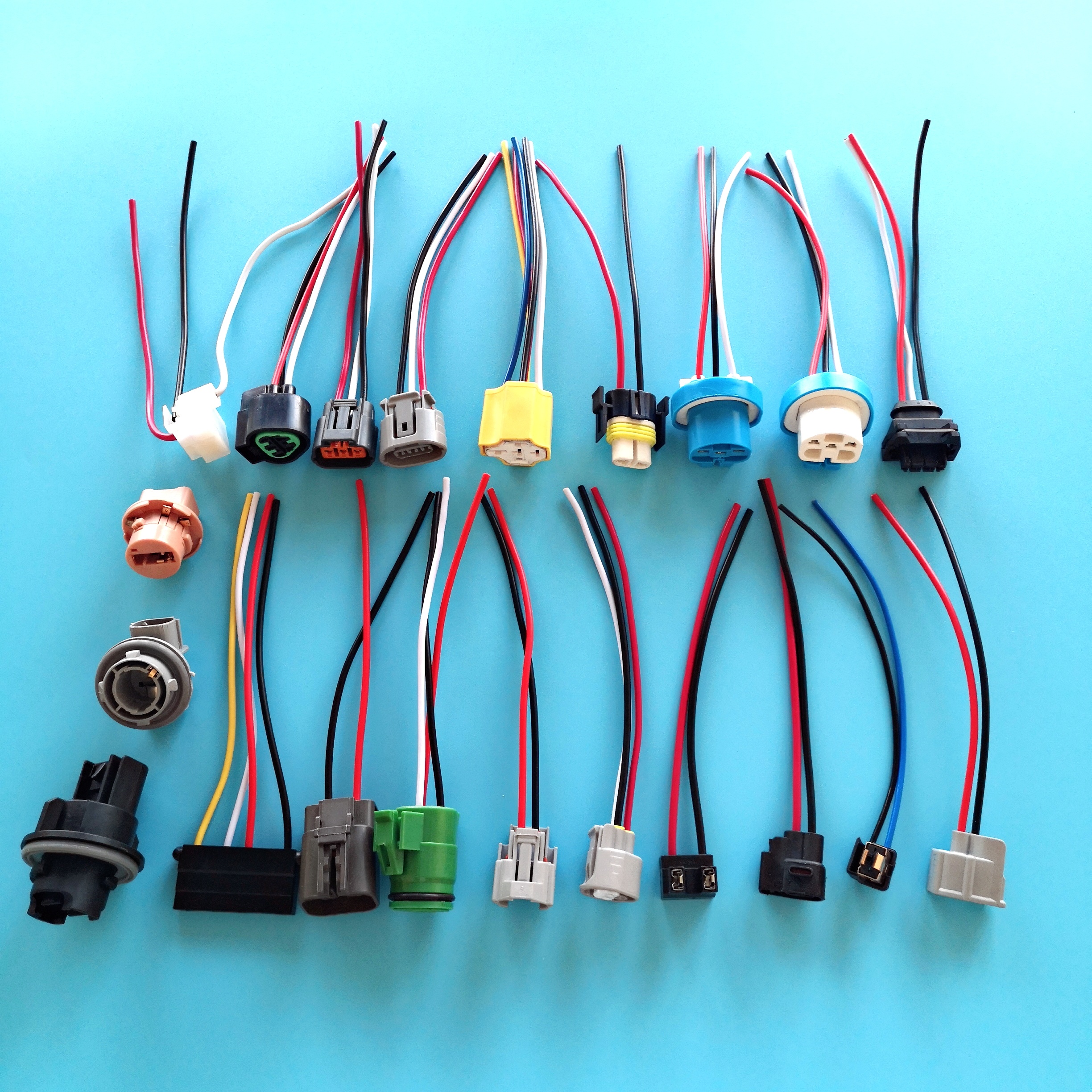 H7 Connector Female Ceramic Pigtail Plug For LED Pigtail Socket Wiring Harness (Pack