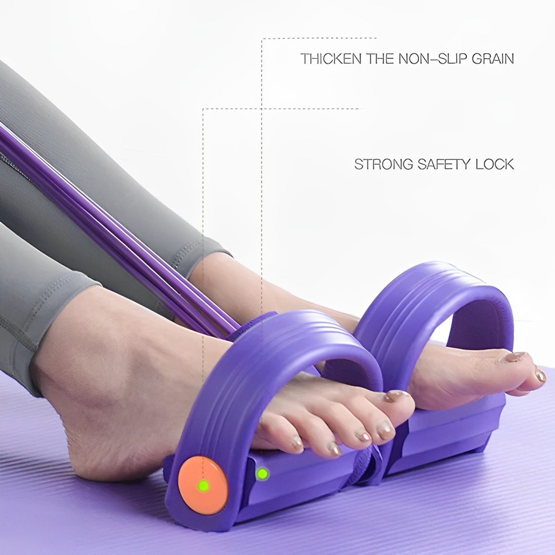 Pedal Ankle Puller Resistance Bands Elastic Pull Rope Fitness Sit-up Exercise