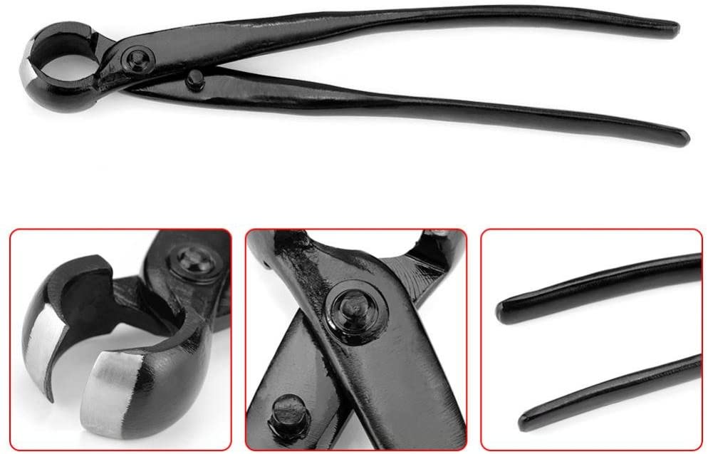 Jin Jin Bonsai Pliers - Jin Pliers, Manganese Steel Alloy Bonsai Wire Plier With Round End For Safe Use Gardening Tool Bonsai Tools Round Concave Pliers