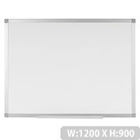 Dry Erase Drywipe Magnetic Whiteboard 48"x36"Silver Aluminium Frame 122cm X91cm Notice Memo Board Office
