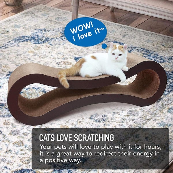 Oval Cat Scratcher Cardboard Bowl Nest | Cat Scratching Board