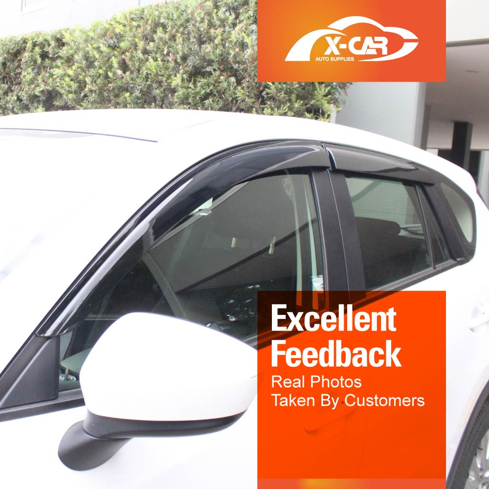 AWVRG Window Rain Guards For Mazda CX-5 CX5 2017-2024, Tape