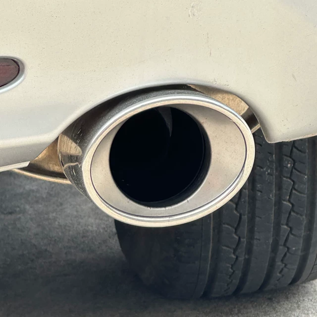 Silver Turbo Sound Tail Throat Exhaust Pipe Whistle Aluminium Alloy TC M