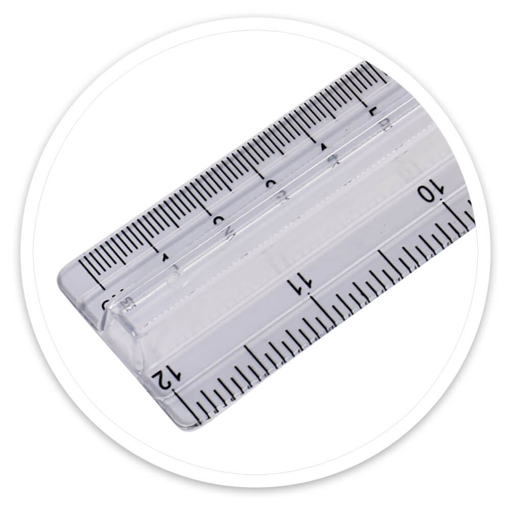 Winc Ruler Clear Plastic 30cm Metric