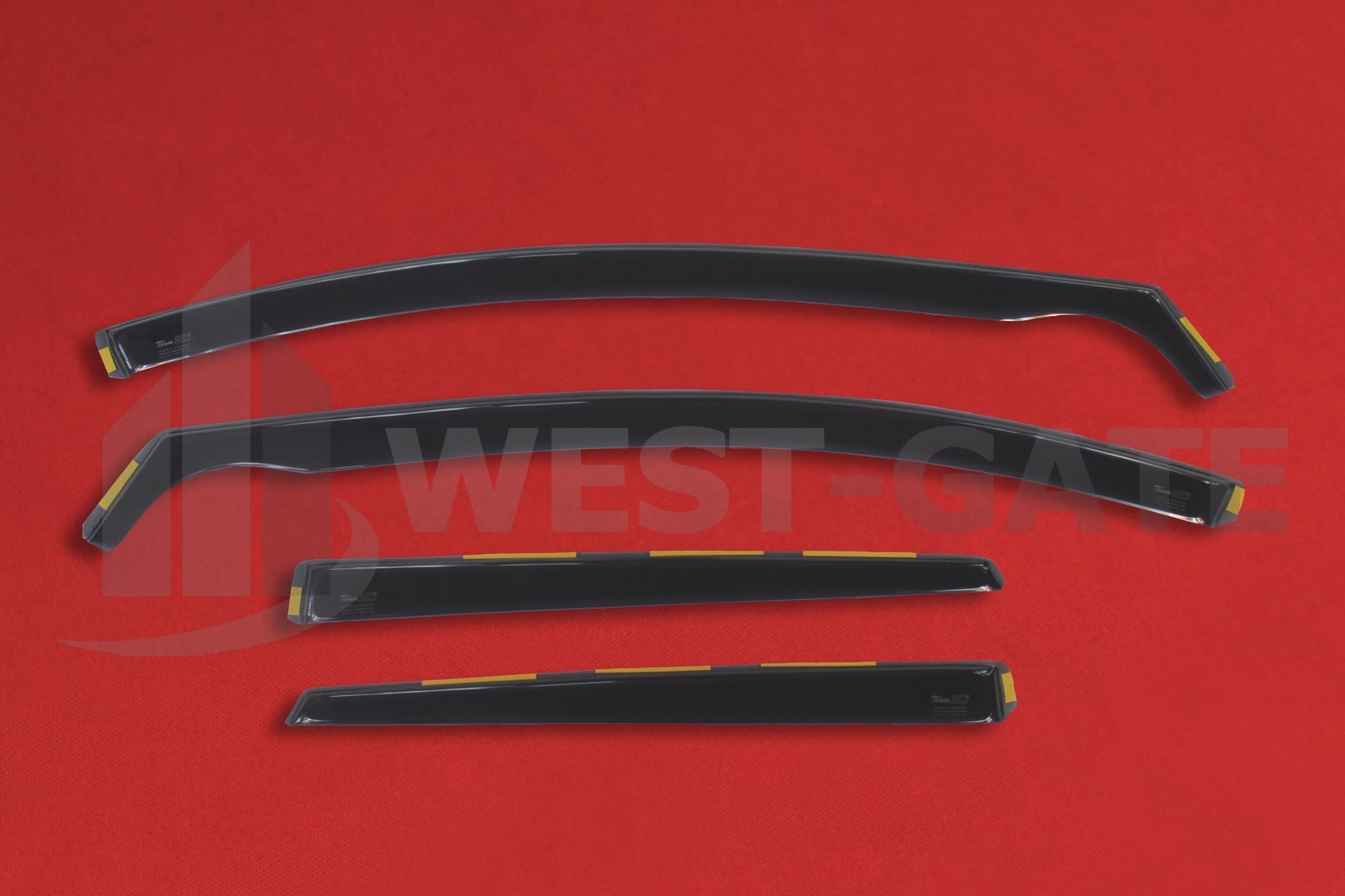 Heko Set Of 4 Heko Rain Air Wind Deflectors (Front And Rear), Only For Model 5 Doors, Tinted