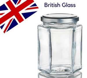 Wares Of Knutsford12 X 500ml Large Glass Jam Jars With Gold Lids