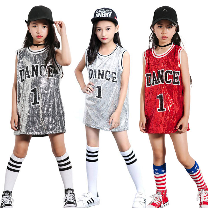 LOLANTA Teen Sequins Costume, Summer Dance Outfits, India