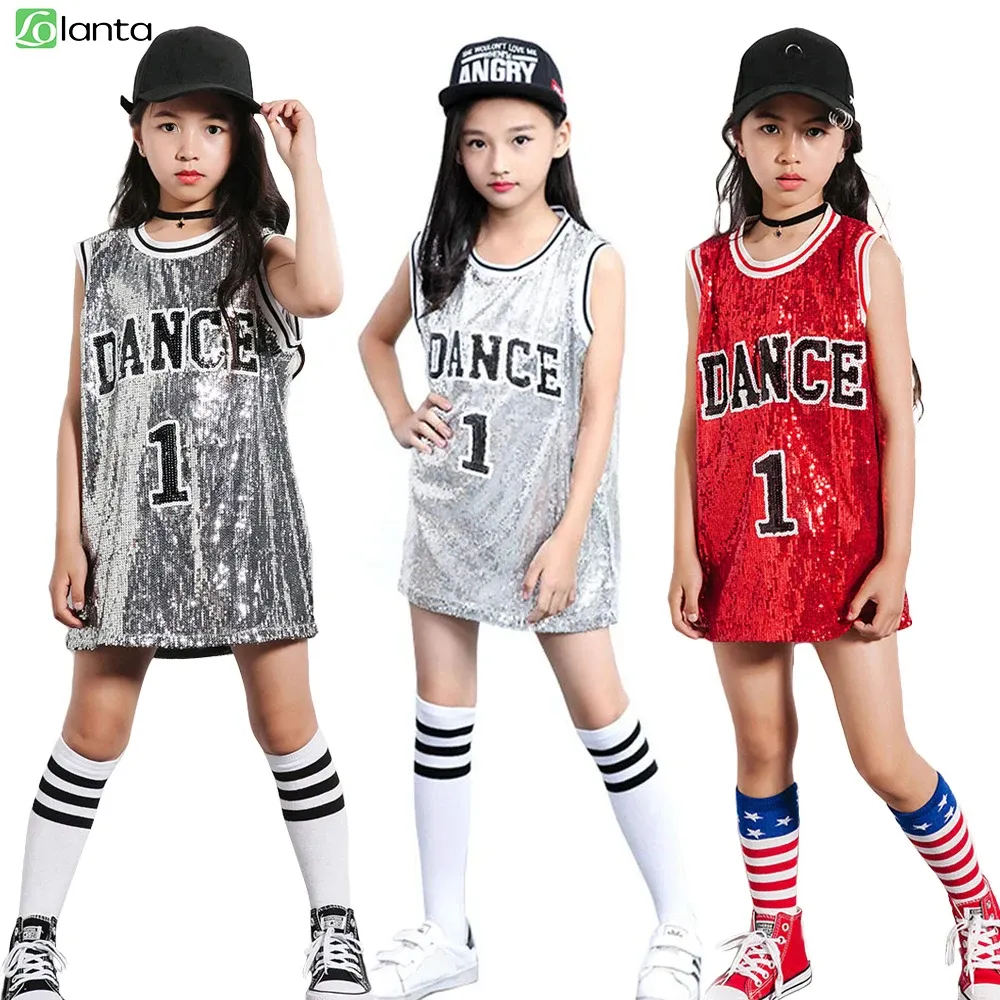 LOLANTA Teen Sequins Costume, Summer Dance Outfits, India