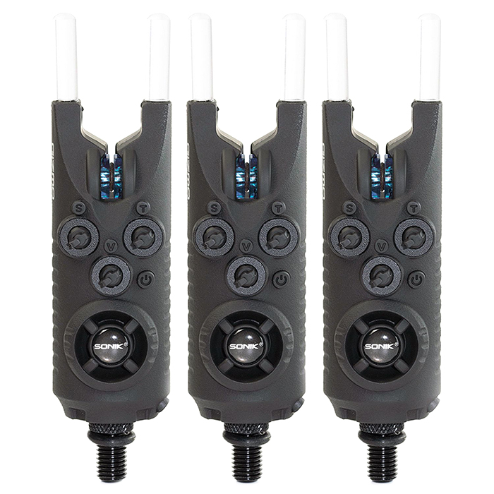 Sonik Herox Bite Alarm Set 3+1+Bl (R,G,B), 119,95