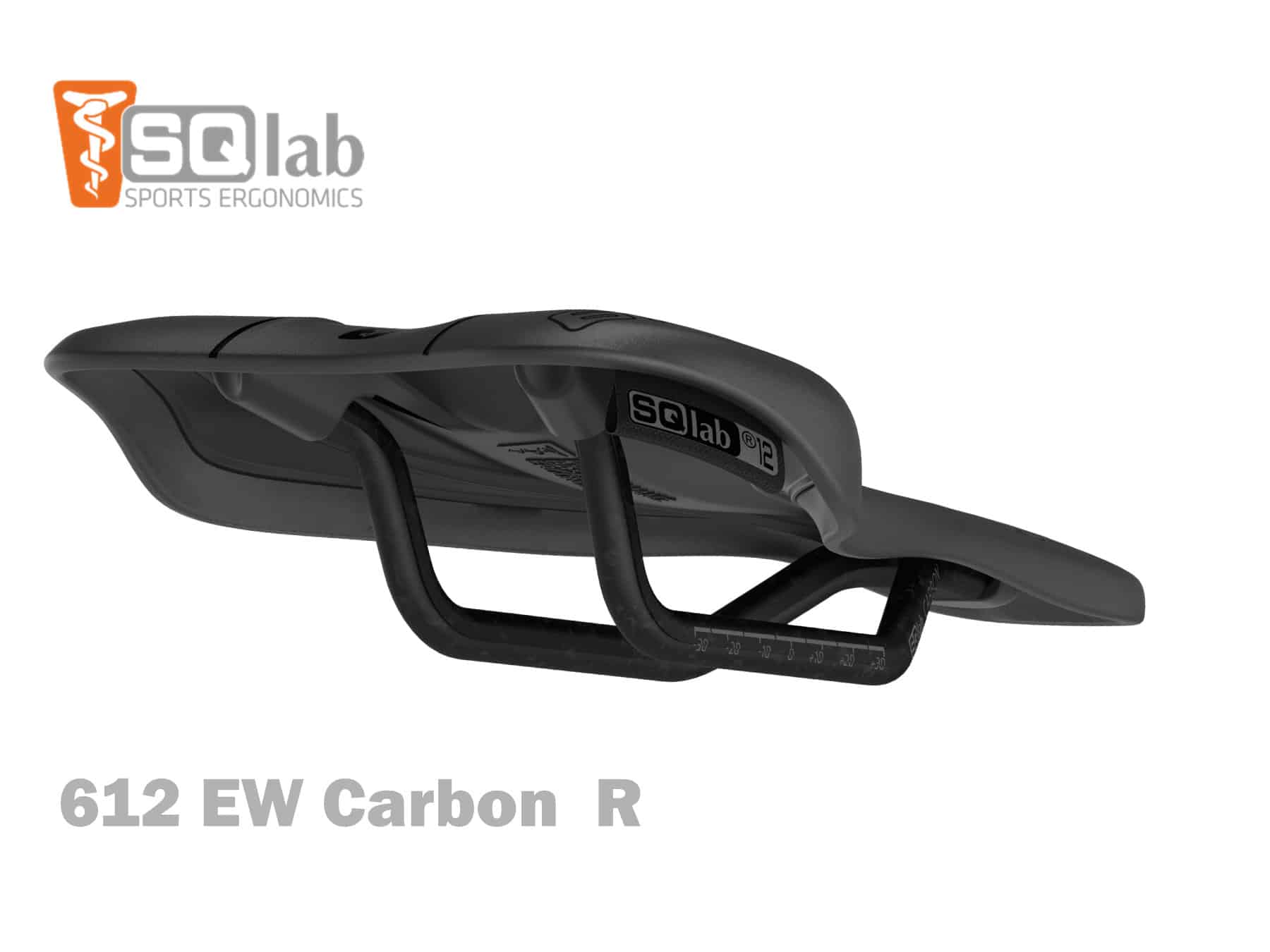 SQlab 612 Ergowave R Carbon - Road/MTB-Race Carbon Saddle | Black