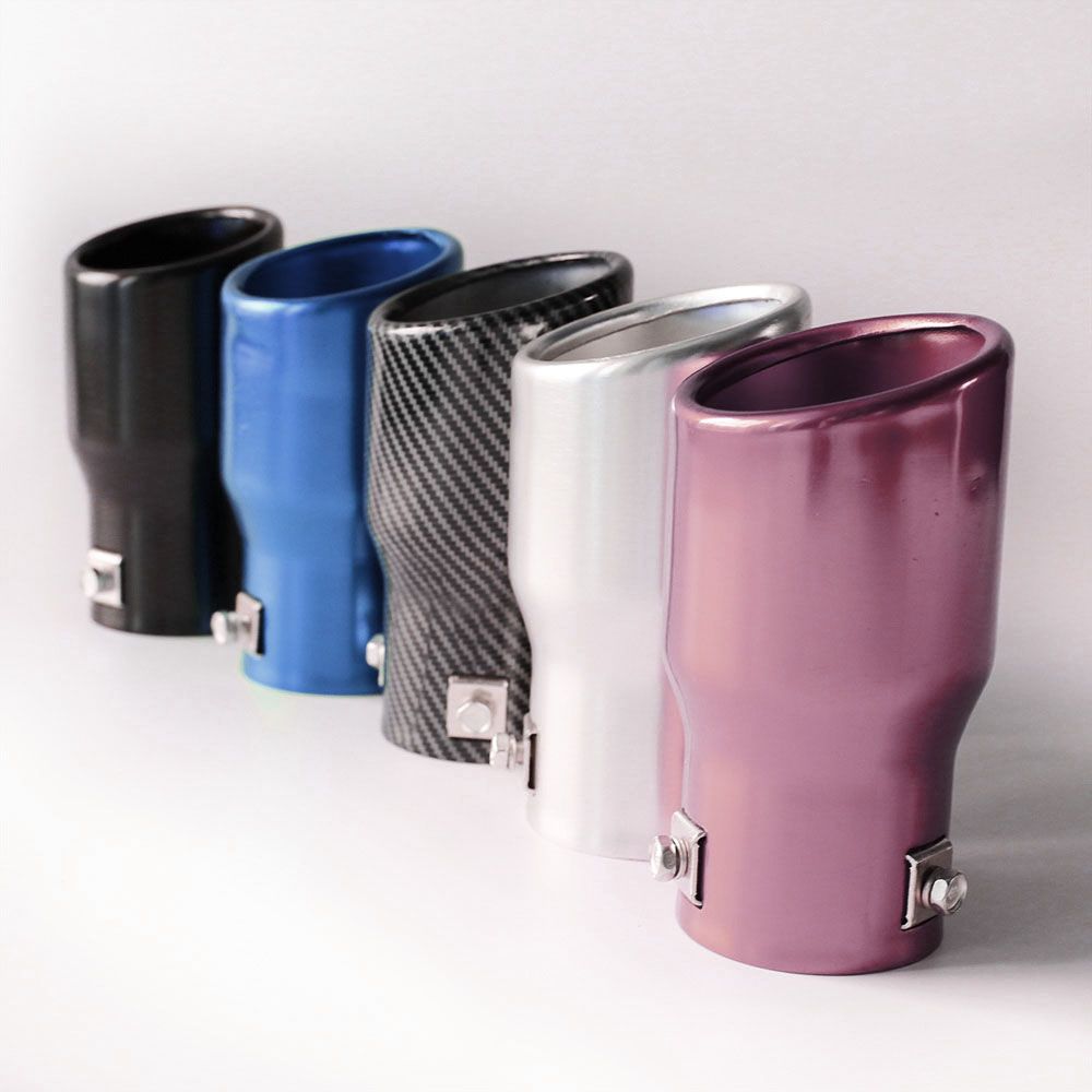 Silver Turbo Sound Tail Throat Exhaust Pipe Whistle Aluminium Alloy TC M