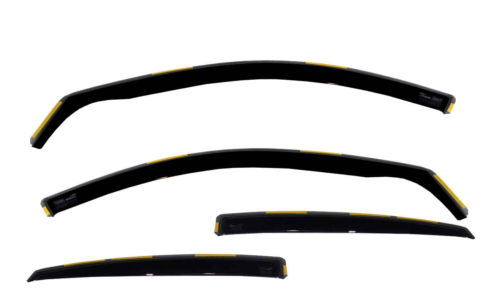 Heko Set Of 4 Heko Rain Air Wind Deflectors (Front And Rear), Only For Model 5 Doors, Tinted