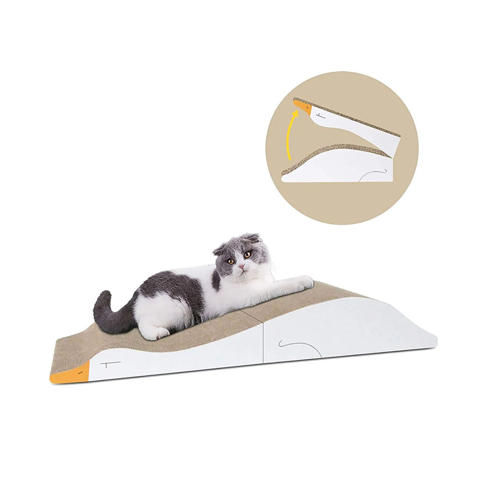 PAWISE Cat Scratcher Cardboard Reversible Cat Scratcher Refill Cat Lounge (34.5 X 34.5 X 9CM