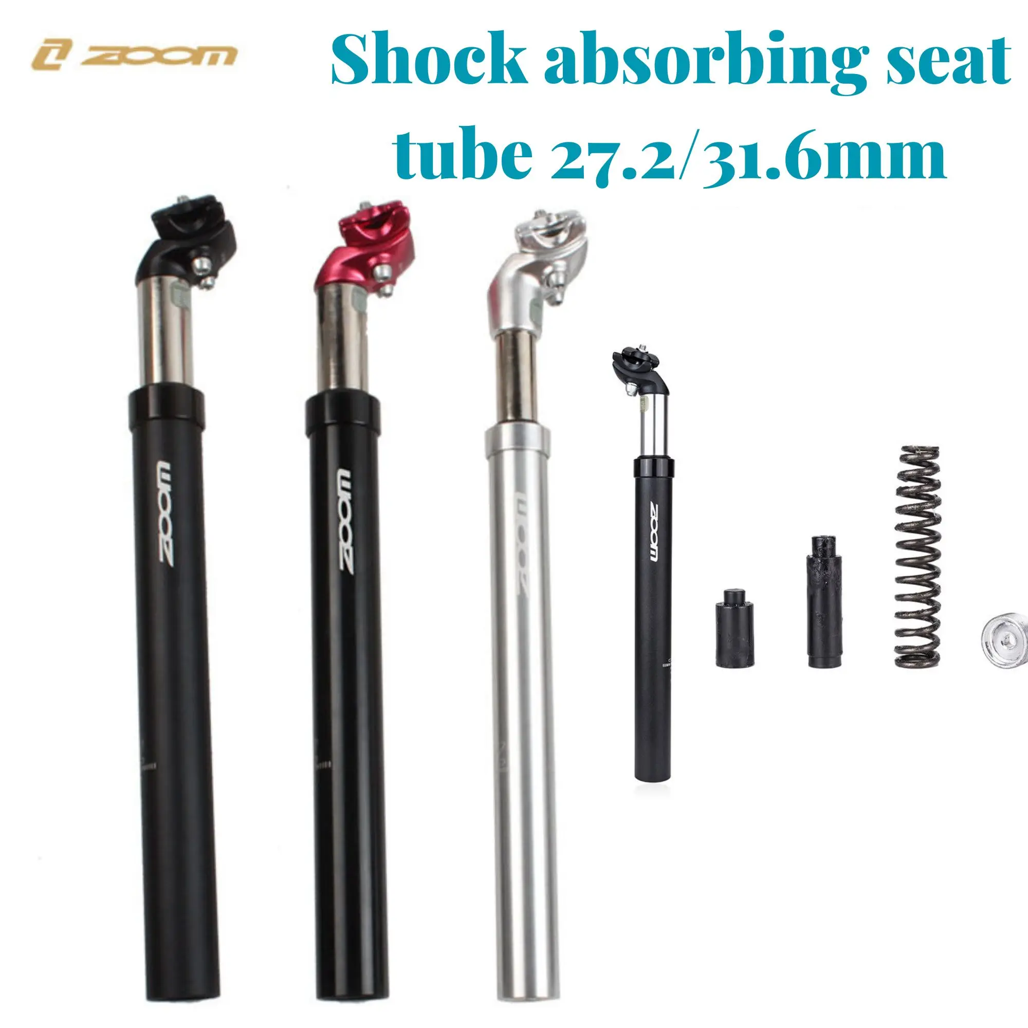 Bike Seat Bike - 27.2/30.9/31.6mm X 400mm Shock Absorbing Post For MTB & Road Bikes Suspension Seatpost